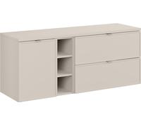 Ensemble de meubles de salle de bains moderne 140 cm cachemire avec plaque