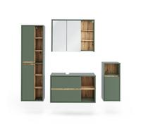Vicco Ensemble de Meubles de Salle de Bains Viola, Vert/Chêne Artisan 100 cm