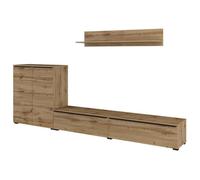 Ensemble de meubles de salon ALICE - Étagère, Buffet 2 portes, Meuble TV en chêne wotan