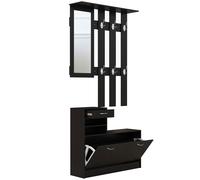 Ensemble De Meubles D'entrée Design Contemporain Noir