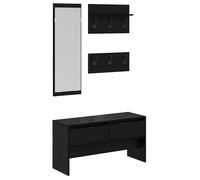 vidaXL Ensemble de meubles d'entrée 4 pcs vieux bois 90 x 31 x 46.5 cm Bois composite