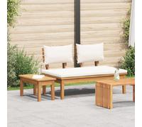 Vidaxl Ensemble De Bancs De Jardin En Bois Massif De Teck De 2 Pièces