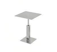 Ensemble De Meubles en Acier Inoxydable for Café, Magasin De Thé Au Lait, Industriel Moderne, Comprenant des Tables en Métal avec Sièges Muraux Et Une Collection(F)