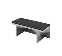 Ensemble De Meubles en Acier Inoxydable for Café, Magasin De Thé Au Lait, Industriel Moderne, Comprenant des Tables en Métal avec Sièges Muraux Et Une Collection(A)