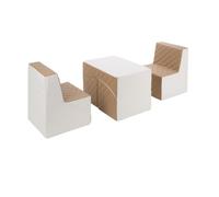 Ensemble de meubles en mousse blanc cappuccino Beige G