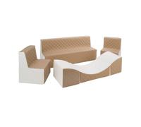 Ensemble de meubles en mousse blanc cappuccino Beige G