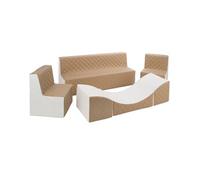 Ensemble de meubles en mousse blanc cappuccino