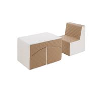 Ensemble de meubles en mousse blanc cappuccino