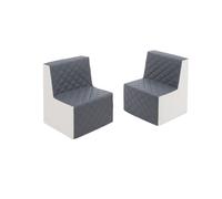 Ensemble de meubles en mousse blanc gris Gris G