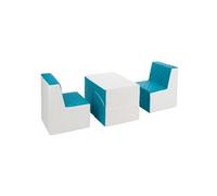 Ensemble de meubles en mousse blanc turquoise