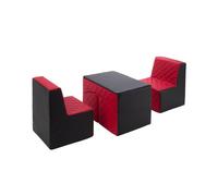 Ensemble de meubles en mousse noir-rouge
