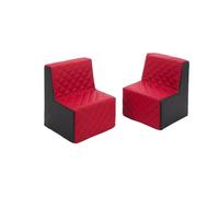 Ensemble de meubles en mousse noir-rouge Rouge G