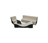 Ensemble de meubles enfant: fauteuil+canapé+ chaise longue beige-gris