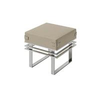 Ensemble De Meubles Industriels Modernes avec Banc en Acier Inoxydable Et Table De Café sur Pied for Magasins De Thé Au Lait Commerciaux, Bars À Café, Ensemble De Sièges(B)