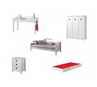 Ensemble De Meubles Lit Banquette Amori Blanc