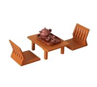 Ensemble de Meubles Miniatures Table et chaises de Salle à Manger | Maquettes de mobilier petite maison Pour Maison Crèche Jardin d'École Maternelle Salon Chambre Salle de