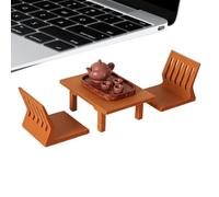 Ensemble de Meubles Miniatures Table et chaises pour Salle à Manger échelle | Mobilier de Maison de Jouet pour Pour Maison Crèche Jardin d'École Maternelle Salon Chambre Sa