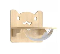 Ensemble de meubles muraux pour chat - Grimpeur à plusieurs niveaux avec maison, échelle, marches et capsule d'espace pour aire de jeux d'intérieur et étagères