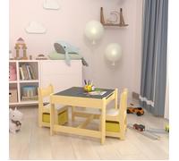 Ensemble table et chaises pour enfants Irixoa avec 2 boîtes de rangement [en.casa] G