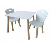 Ensemble de meubles pour enfants : table + 2 chaises, ensemble de jeu confortable pour enfants, meubles pour une chambre d'enfant