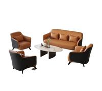 Ensemble de Meubles Salon Modernes en Simili Cuir, Ensemble canapés et chaises du Milieu siècle, canapé 3 Places fauteuils for Le(D)