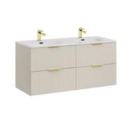 Ensemble de meubles sous lavabo - VIVALDI - Adel Kashmir - 120 cm - 2 tiroirs - Lavabo double
