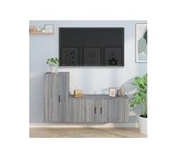 Ensemble de Meubles TV 2 pcs, Armoires de Télévision Murales, Meubles Télé Salon Salle de Séjour, Moderne, Sonoma Gris Bois d'Ingénierie