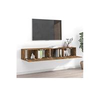 Ensemble de meubles TV 2 pcs Chêne fumé Bois d'ingénierie3120281