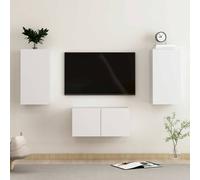 Ensemble de Meubles TV 3 pcs Chêne Sonoma Aggloméré Armoires Murales vidaXL