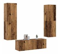 Ensemble de Meubles TV 3 pcs Chêne Sonoma Aggloméré Armoires Murales vidaXL