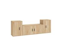 Ensemble de meubles TV 3 pcs Chêne sonoma Bois d'ingénierie