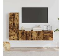 Ensemble de Meubles TV 3pcs Chêne Fumé Bois d'Ingénierie Divertissement vidaXL