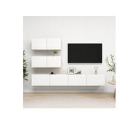 Ensemble de Meubles TV Armoires Salon 4 pcs Gris Béton Bois d'Ingénierie vidaXL