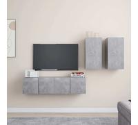 Ensemble de Meubles TV 4 pcs Chêne Sonoma Aggloméré Armoires Murales vidaXL