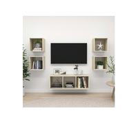 Ensemble de Meubles TV 5 pcs, Ensemble d'Armoires de Télévision avec Rangement, Meubles Télé de Salon, Chêne Sonoma Bois d'Ingénierie 3079613