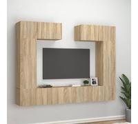 Ensemble de meubles TV 6 pcs Chêne sonoma Bois d ingénierie