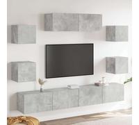 vidaXL Ensemble de meubles TV 7 pcs Chêne sonoma Bois d'ingénierie Marron