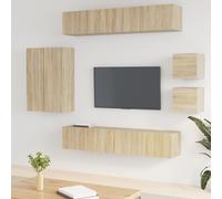 Vidaxl Ensemble De Meubles Tv 8 Pcs Chêne Sonoma Bois D'ingénierie Marron