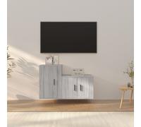 Ensemble de Meubles TV Armoires 2 pcs Chêne Marron Bois d'Ingénierie vidaXL
