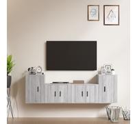 Ensemble de Meubles TV Armoires 4 pcs Chêne Marron Bois d'Ingénierie vidaXL