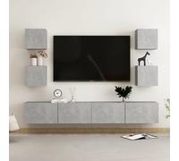 Ensemble de Meubles TV Armoires 6 pcs Chêne Sonoma Bois d'Ingénierie vidaXL
