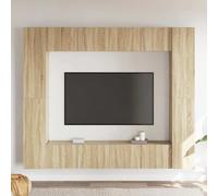 Ensemble de Meubles TV Armoires Salon 10 pcs Blanc Bois d'Ingénierie vidaXL