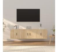 Ensemble de Meubles TV Armoires Salon 3 pcs Blanc Bois d'Ingénierie vidaXL