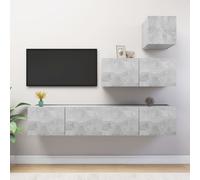 Ensemble de Meubles TV Armoires Salon 4 pcs Blanc Bois d'Ingénierie vidaXL