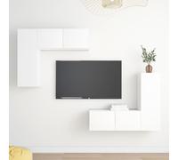 Ensemble de Meubles TV Armoires Salon 4 pcs Blanc Bois d'Ingénierie vidaXL