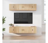 Ensemble de Meubles TV Armoires Salon 6 pcs Gris Béton Bois d'Ingénierie vidaXL