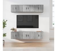 Ensemble de Meubles TV Armoires Salon 6 pcs Gris Béton Bois d'Ingénierie vidaXL