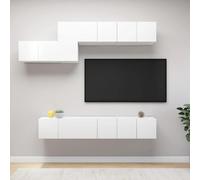 Ensemble de Meubles TV Armoires Salon 7 pcs Blanc Bois d'Ingénierie vidaXL