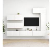 Ensemble de Meubles TV Armoires Salon 7 pcs Blanc Bois d'Ingénierie vidaXL