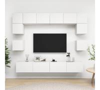 Ensemble de Meubles TV Armoires Salon 8 pcs Gris Béton Bois d'Ingénierie vidaXL
